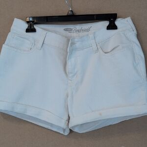 White Denim Women Shorts